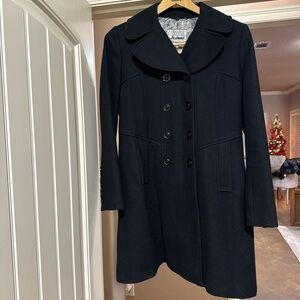 GUESS Elegant Black Double-Breasted Women's peaCoat